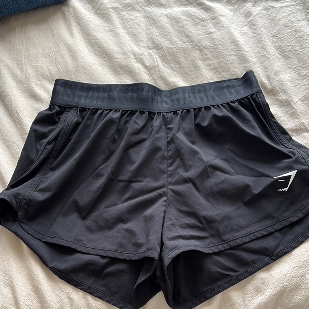 Gymshark Black Athletic Shorts Lightweight Moisture-Wicking